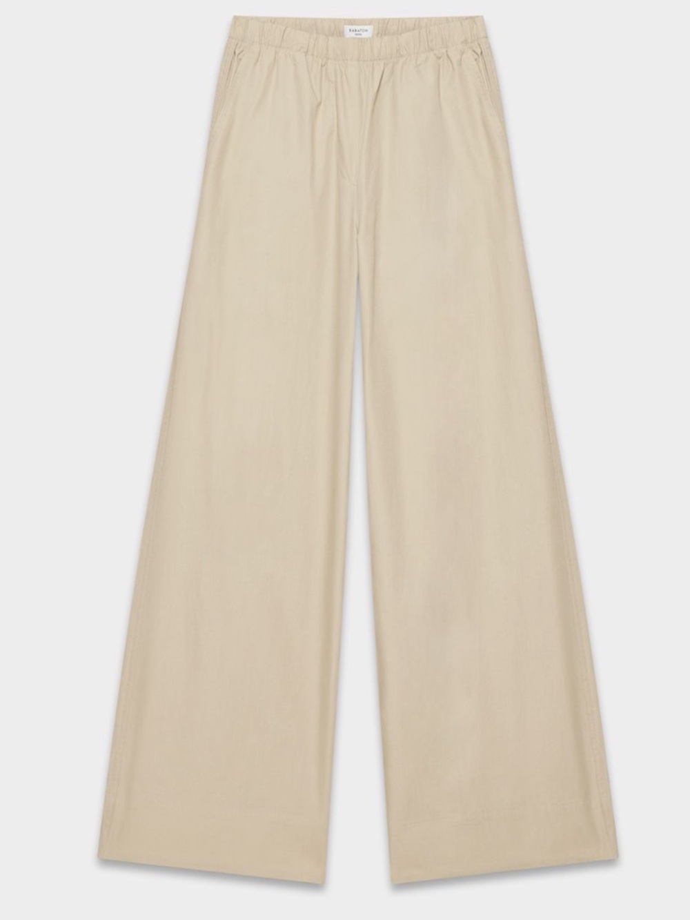 Babaton Wide Leg Pants in Beige